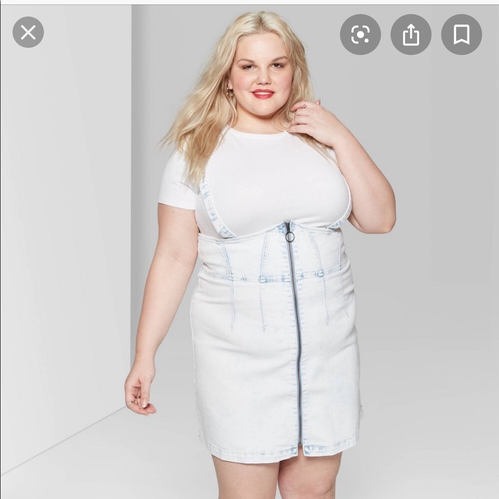 NWT Strap Denim Dress